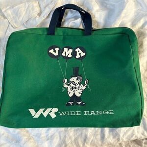 Vintage 70s FABRIKO Balloon Man Canvas BOOK BAG Briefcase vma Wide Range